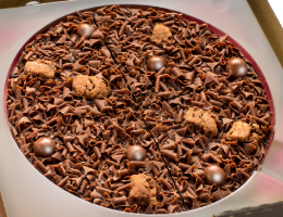 Delightfully Dark Chocolate Pizza